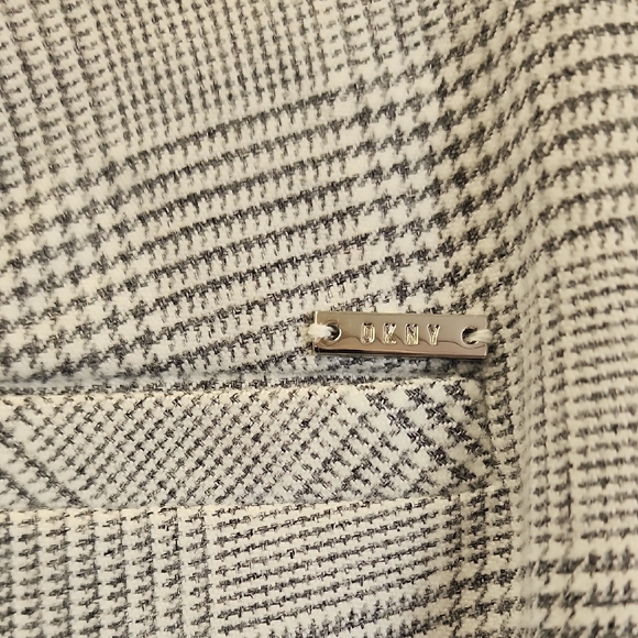 (0428) DKNY Gray Wide-Leg Trousers - Picture 7 of 9